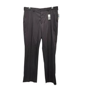 NWT Van Heusen Gray Straight Fit Pants Men's Trouser Slacks 36X32